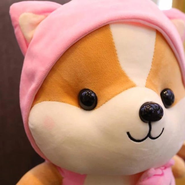 zoomed on face of shiba stuffed toy and clearly there is no shiba squad discord