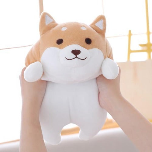 lifted happy shiba plush pillows