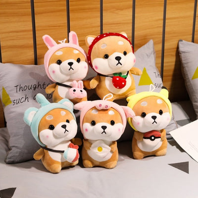 5 shiba cuties plushies