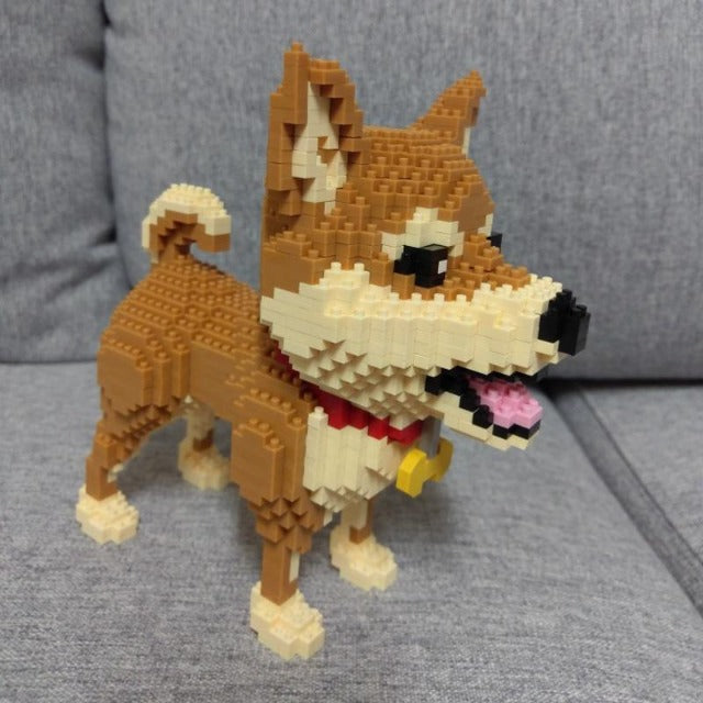 Shiba Inu 3d Model Block Brick Toy - Happy Shibas™