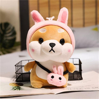 Bunny shiba which is a plushie and has bunny ears