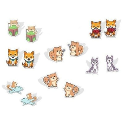 Selection of shiba earrings