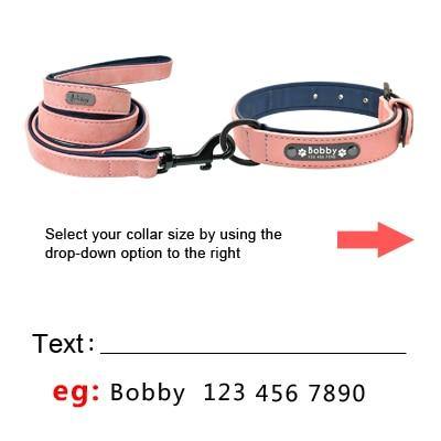 Pink shiba personalized dog collar
