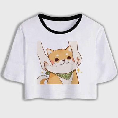 shiba inu crop top