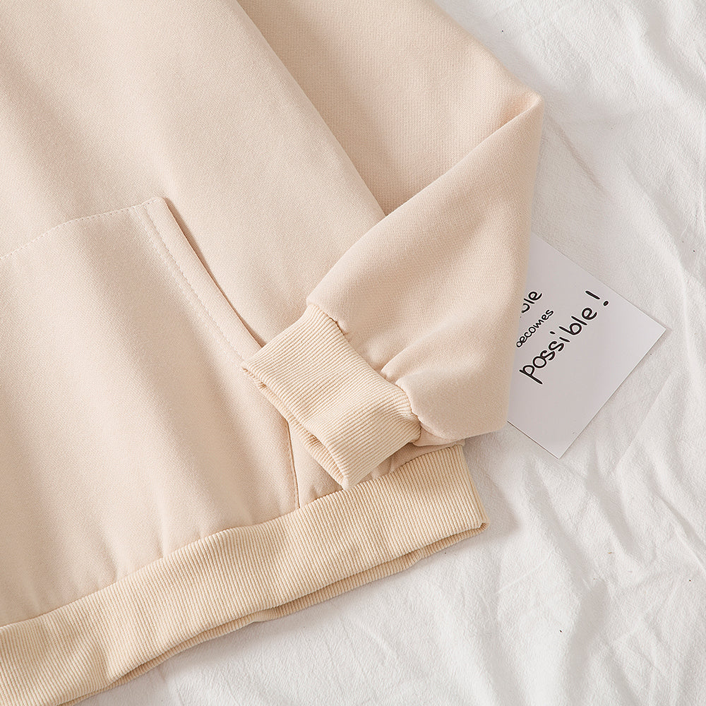 A part of the hoodie showing the sleeve