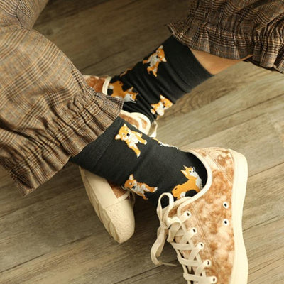 black shiba inu socks that are shiba inu gifts