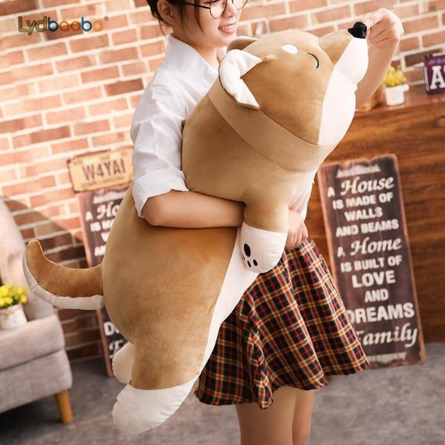 Sleeping shiba inu plush store