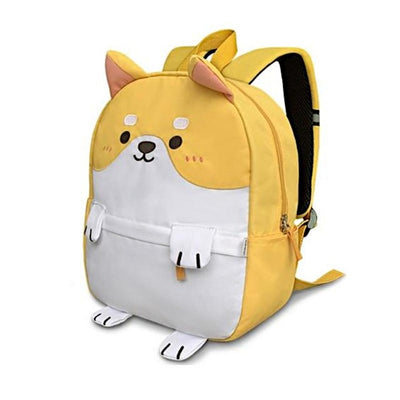 Yellow smiling shiba back pack